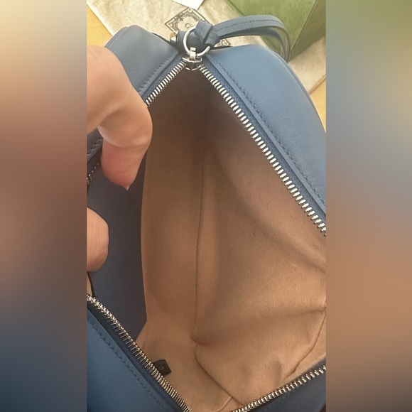 Almost New Gucci Marmont in denim blue leather - Picture 12 of 13